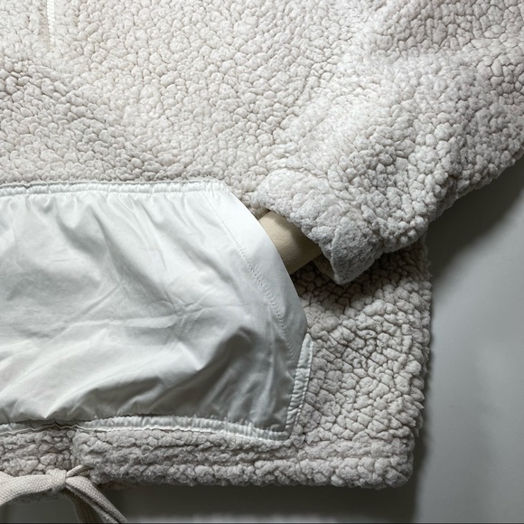 Anthropologie RD style cream color 1/2 zip sherpa pullover Size S - Picture 6 of 9